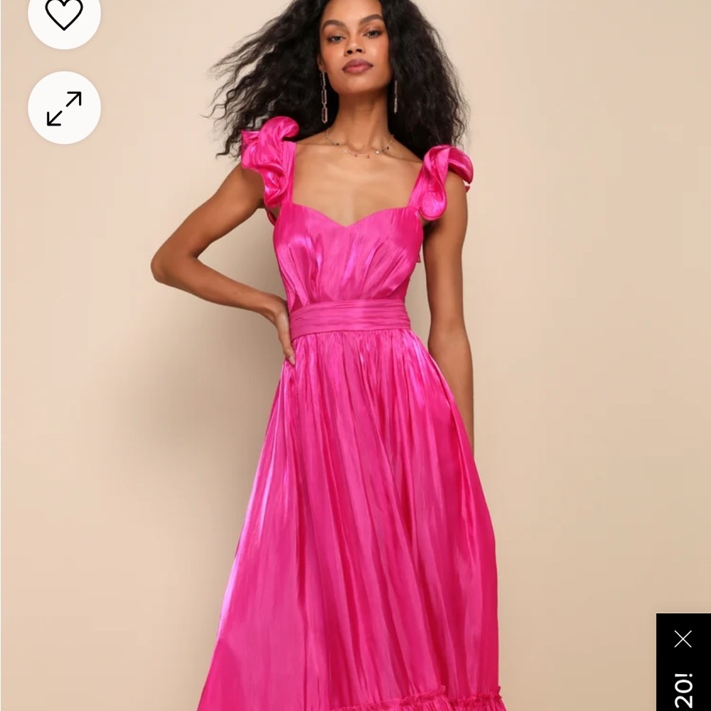 NWT Lulus Pink Glamorous Dress - size small